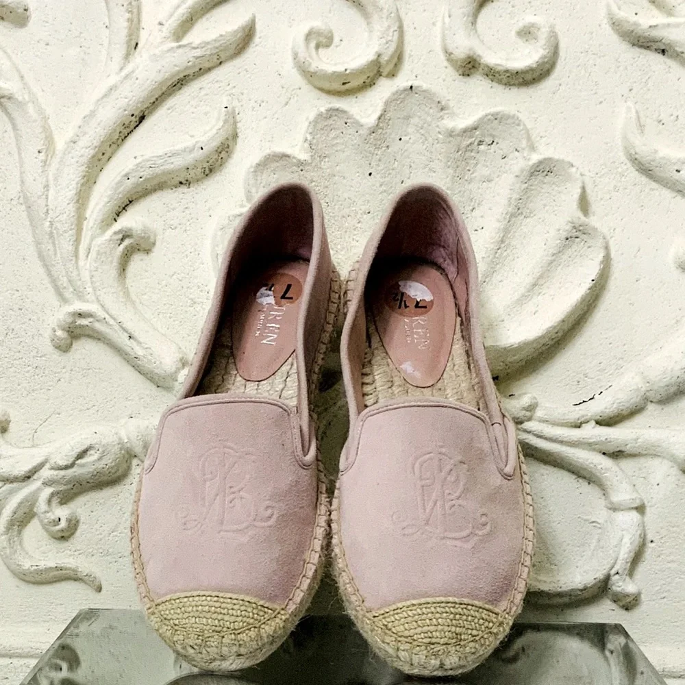 Lauren Ralph Lauren Destini Suede Espadrille NWOT